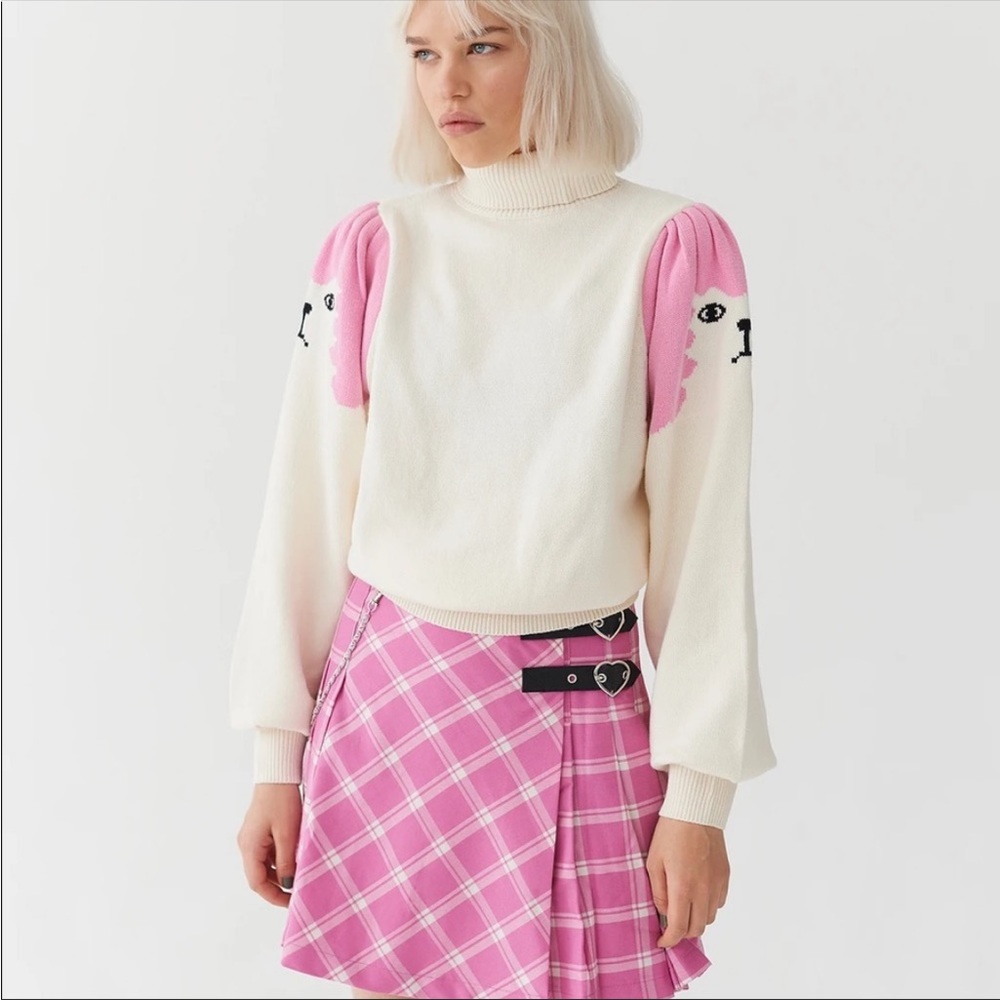 Lazy Oaf Poodle Puff Sleeve Knitted Jumper